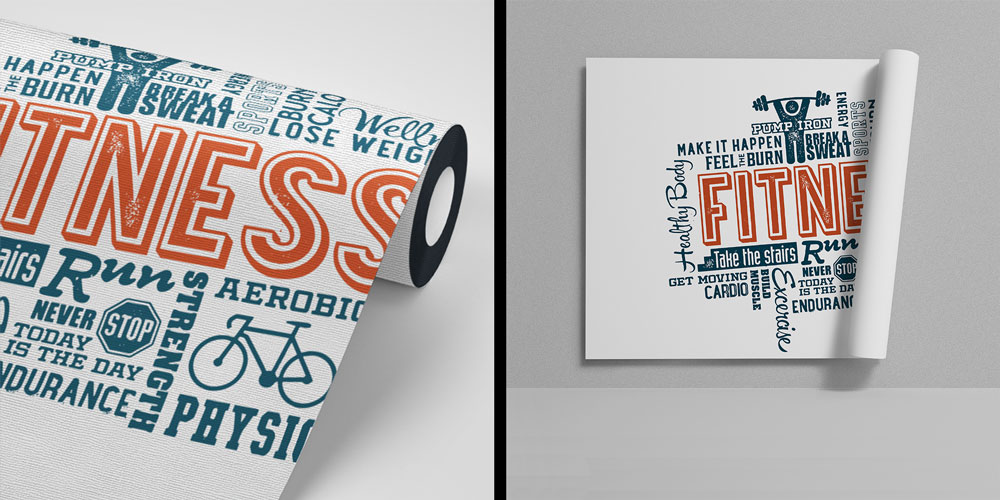 duvar-kagidi-dekor-5845-06 Fitness Yazı Tasarımlı Duvar Kağıdı 5845