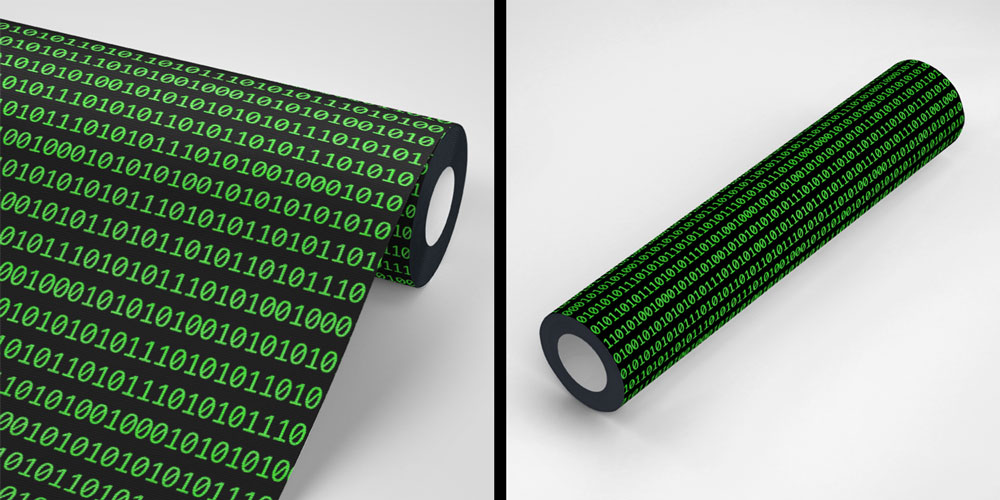 Binary Kod Desenli Teknoloji Duvar Kağıdı 5394