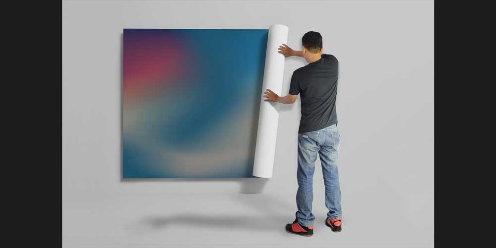 Pastel Renk Geçişli Modern Soyut Sanat Duvar Kağıdı 4152