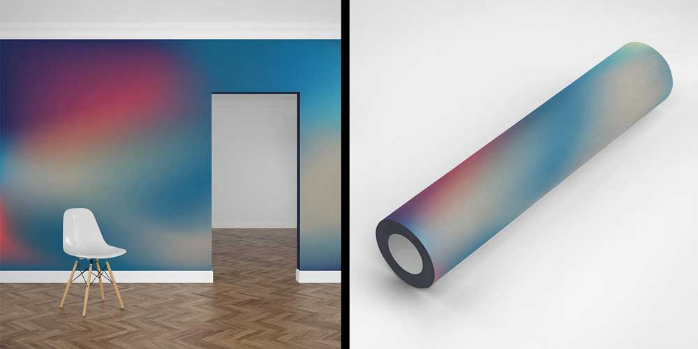 Pastel Renk Geçişli Modern Soyut Sanat Duvar Kağıdı 4152