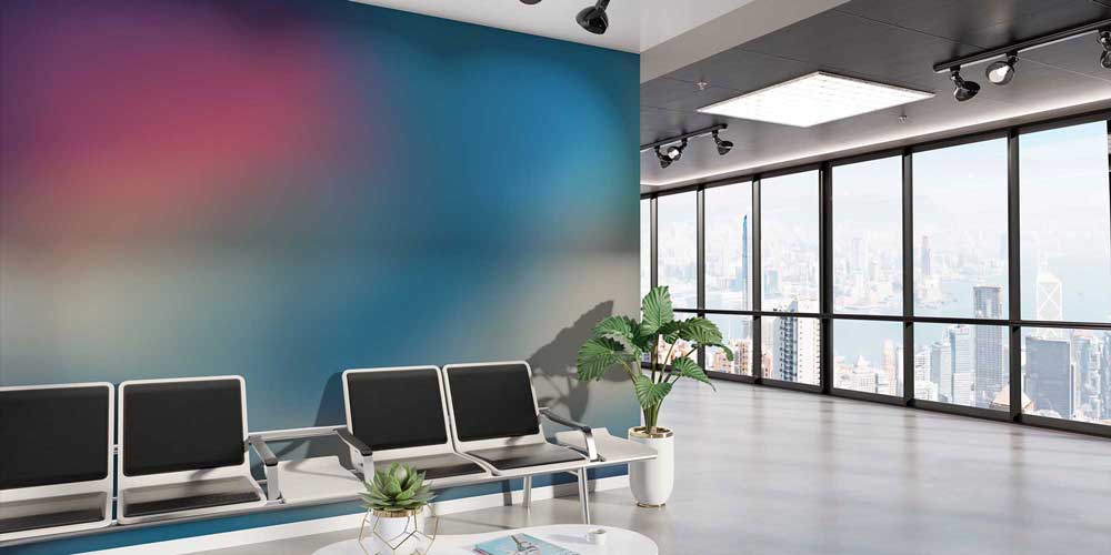 Pastel Renk Geçişli Modern Soyut Sanat Duvar Kağıdı 4152