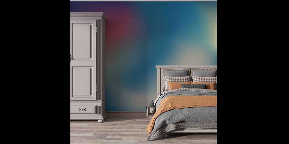 Pastel Renk Geçişli Modern Soyut Sanat Duvar Kağıdı 4152