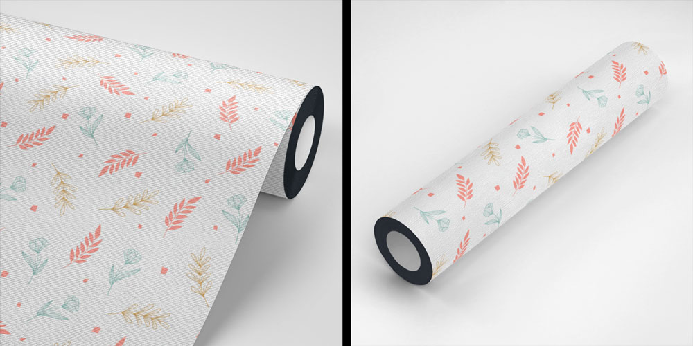 Pastel Yaprak Desenli Modern Botanik Duvar Kağıdı 4274