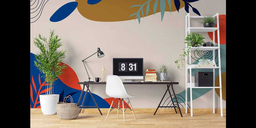 Modern Minimal Soyut Desenli Duvar Kağıdı 4165