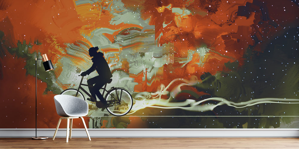 Soyut Bisiklet Sürüşü Duvar Kağıdı 5829