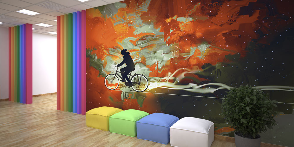 Soyut Bisiklet Sürüşü Duvar Kağıdı 5829