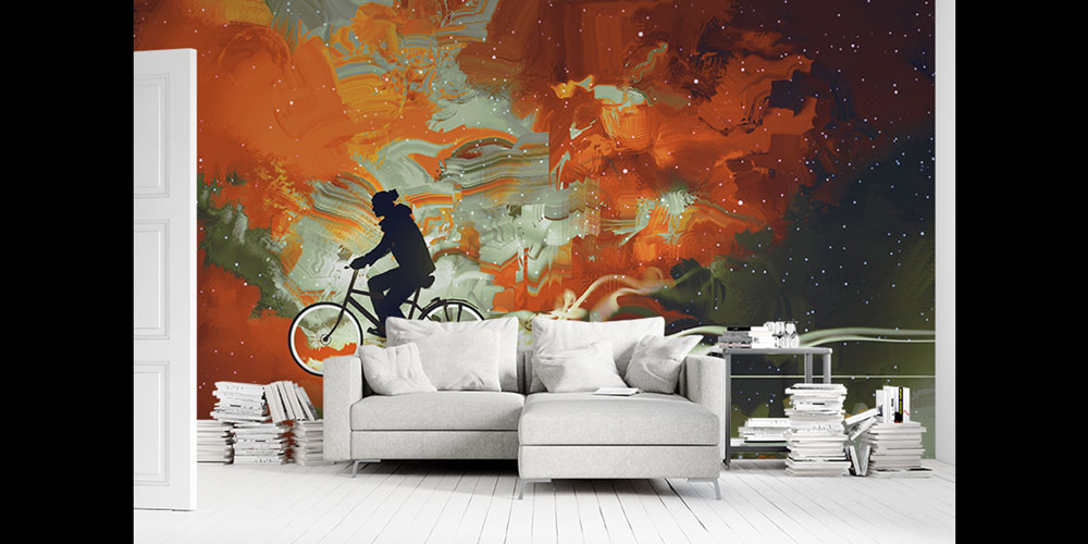 Soyut Bisiklet Sürüşü Duvar Kağıdı 5829