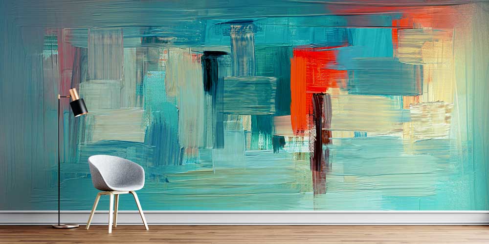 Modern Fırça Dokulu Duvar Kağıdı 4174