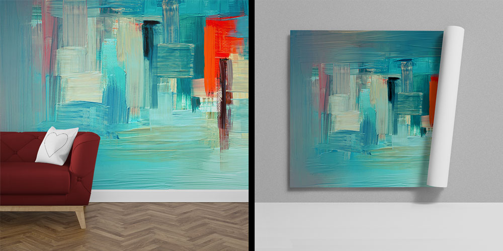 Modern Fırça Dokulu Duvar Kağıdı 4174