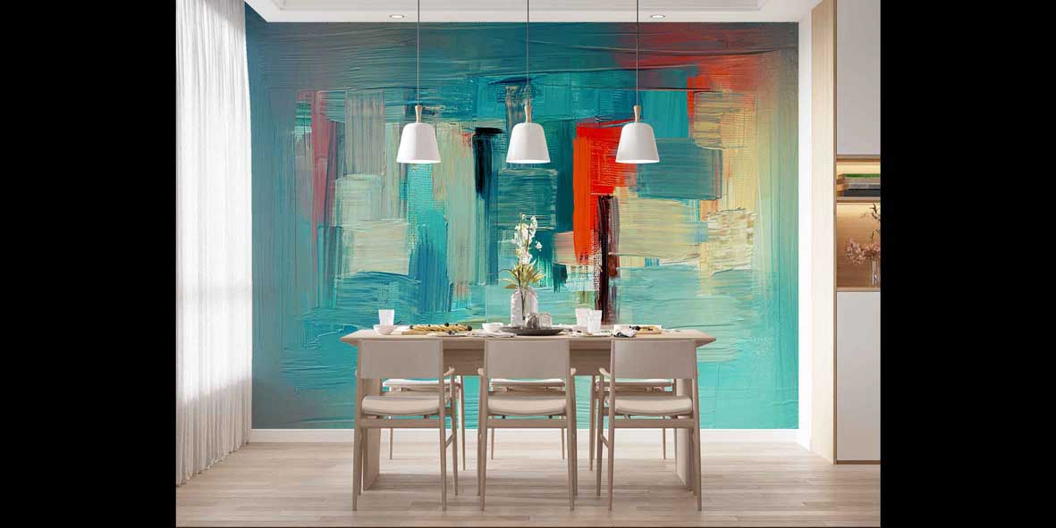 Modern Fırça Dokulu Duvar Kağıdı 4174