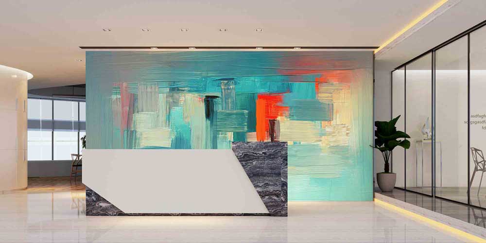 Modern Fırça Dokulu Duvar Kağıdı 4174