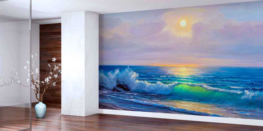 Gün Doğumu ve Dalga Manzarası Deniz Duvar Kağıdı 4410