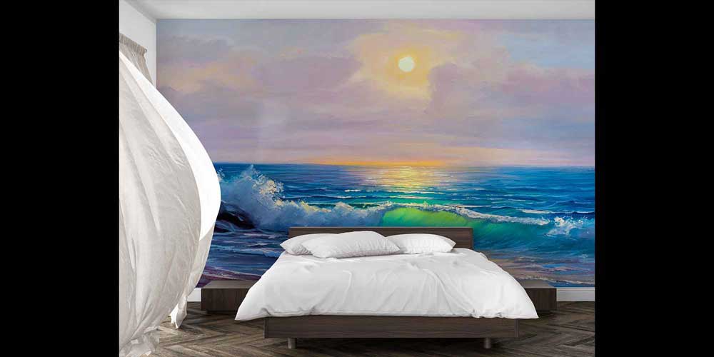 Gün Doğumu ve Dalga Manzarası Deniz Duvar Kağıdı 4410