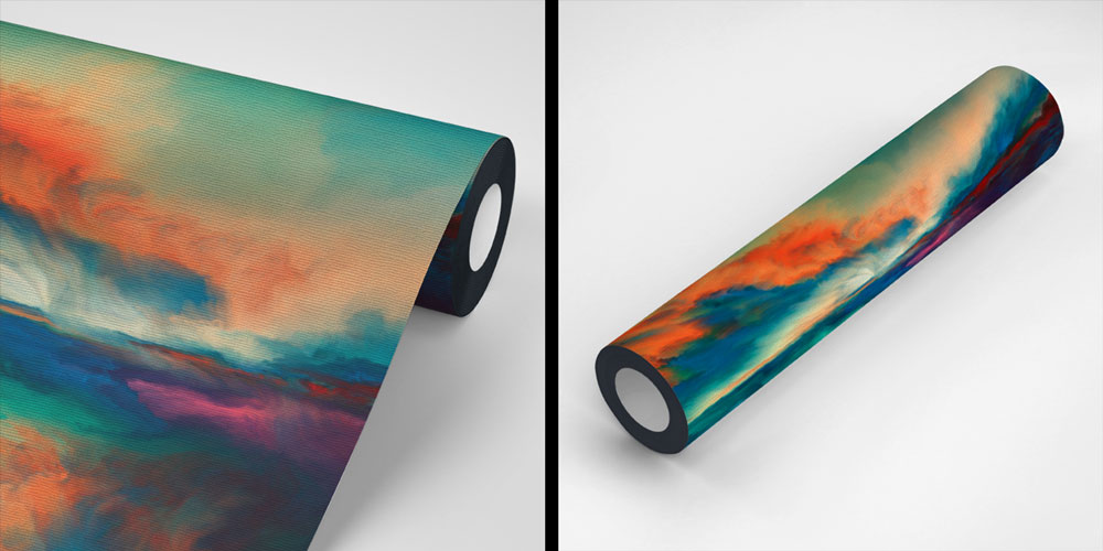 Renk Geçişli Soyut Manzara Duvar Kağıdı 4415