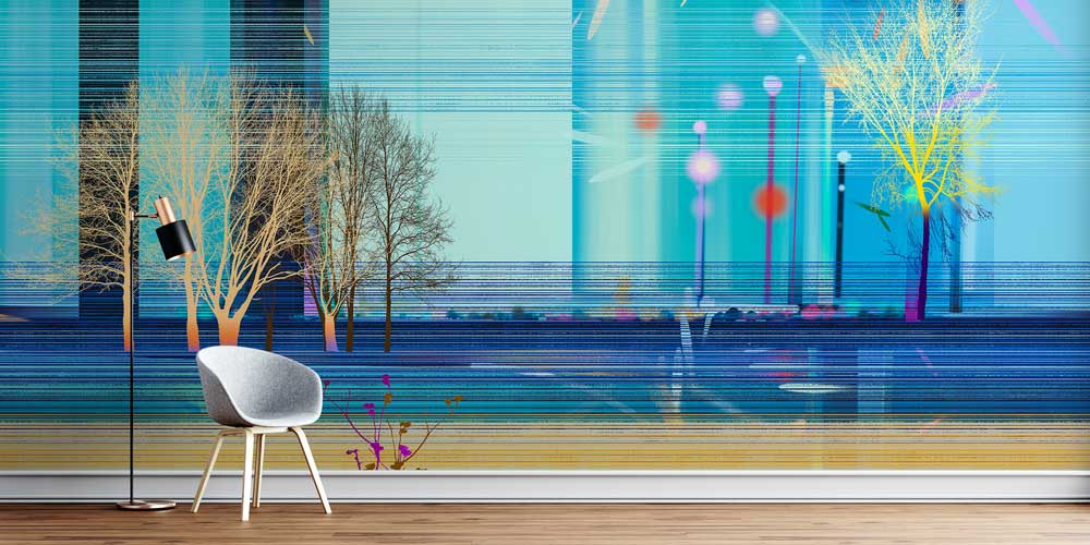 Dijital Orman Manzara Duvar Kağıdı 4416