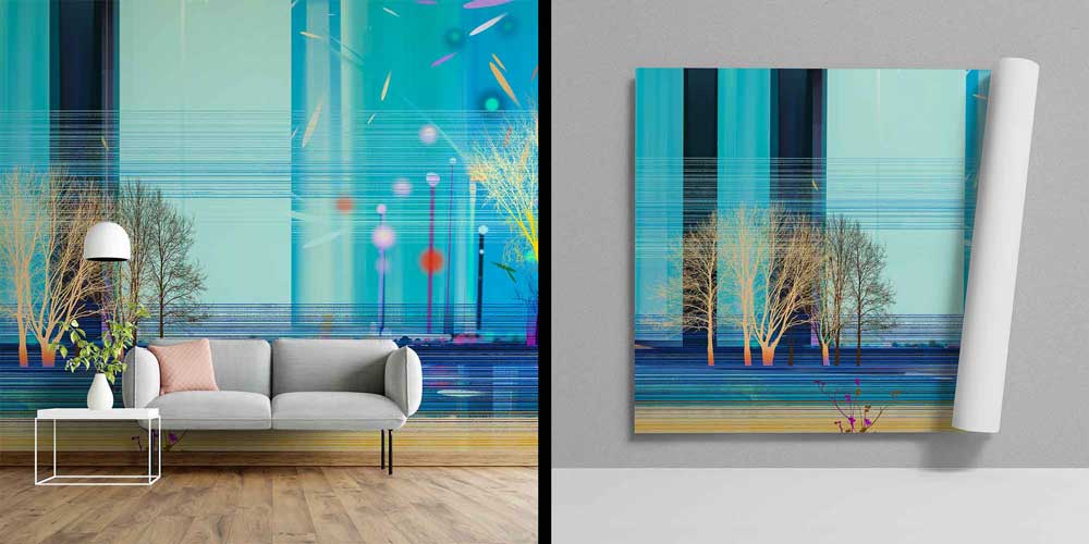 Dijital Orman Manzara Duvar Kağıdı 4416