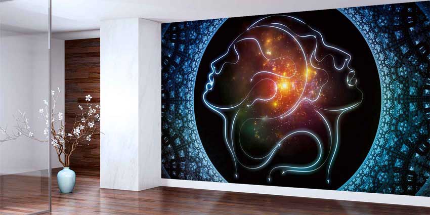 Kozmik Romantik Yüzler Duvar Kağıdı 4488