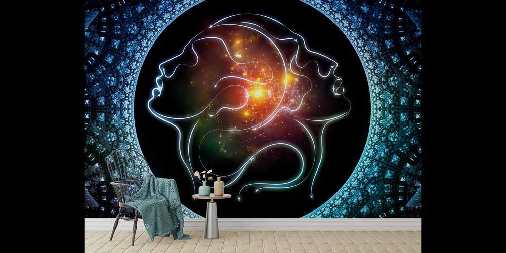 Kozmik Romantik Yüzler Duvar Kağıdı 4488