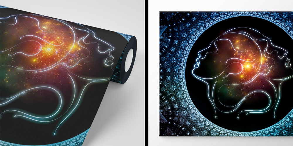 Kozmik Romantik Yüzler Duvar Kağıdı 4488