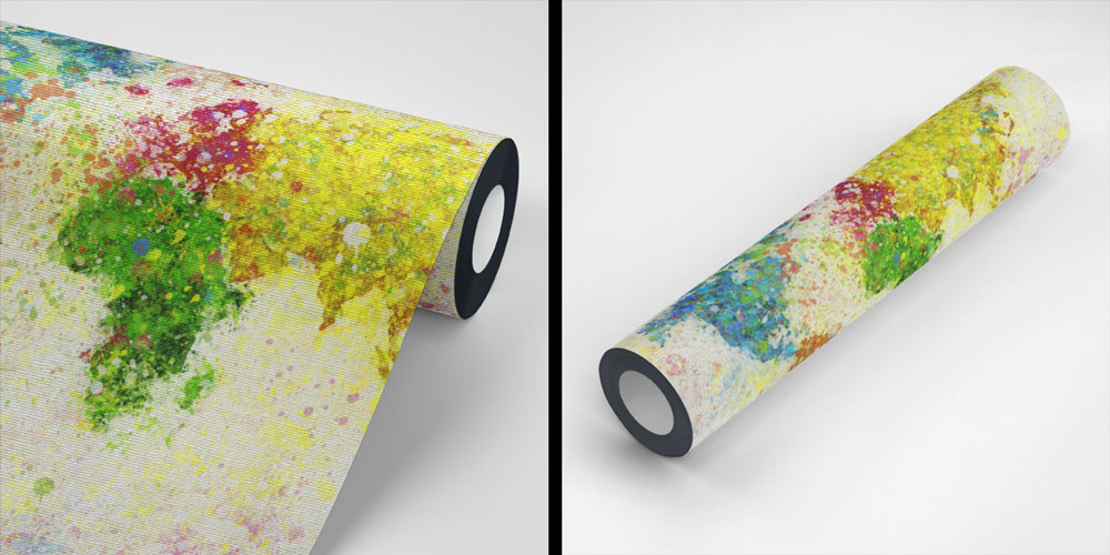 Renk Patlamalı Dünya Haritası Harita Sanatı Duvar Kağıdı 5120