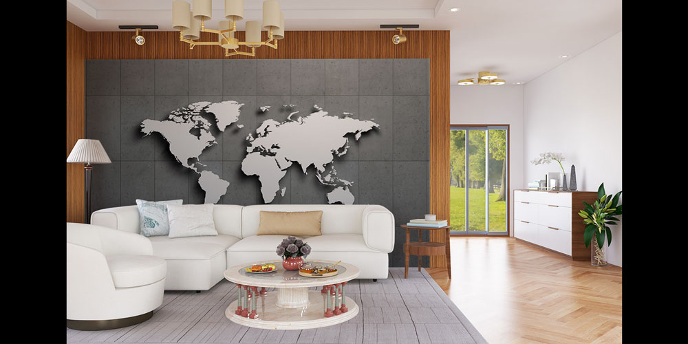 duvar-kagitlari-5126-02 Endüstriyel 3D Dünya Haritası Harita Sanatı Duvar Kağıdı 5126