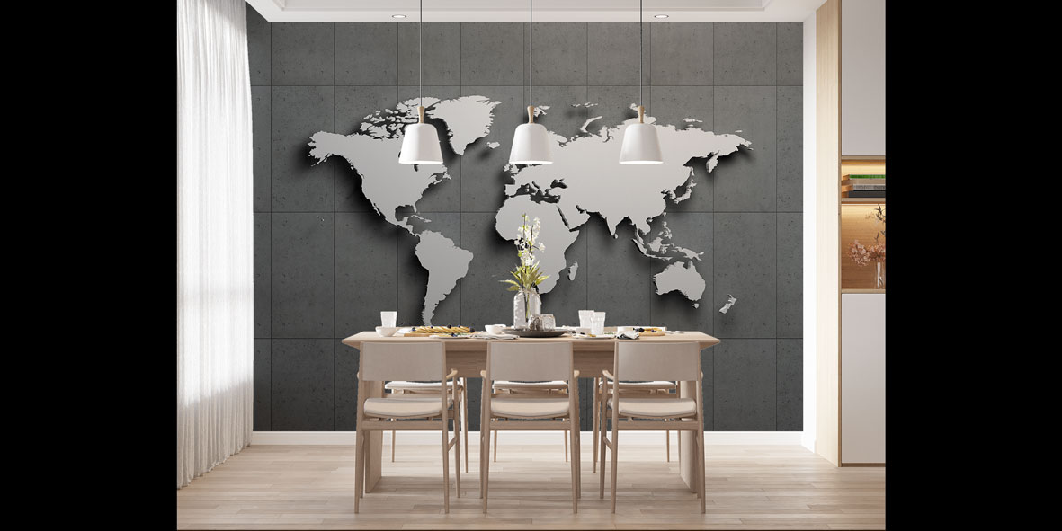 duvar-kagitlari-5126-04 Endüstriyel 3D Dünya Haritası Harita Sanatı Duvar Kağıdı 5126