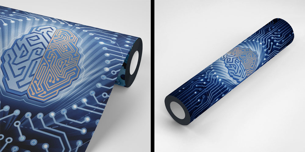 duvar-kagitlari-5482-05 Endüstriyel Devre ve Beyin Tasarımlı Duvar Kağıdı 5482