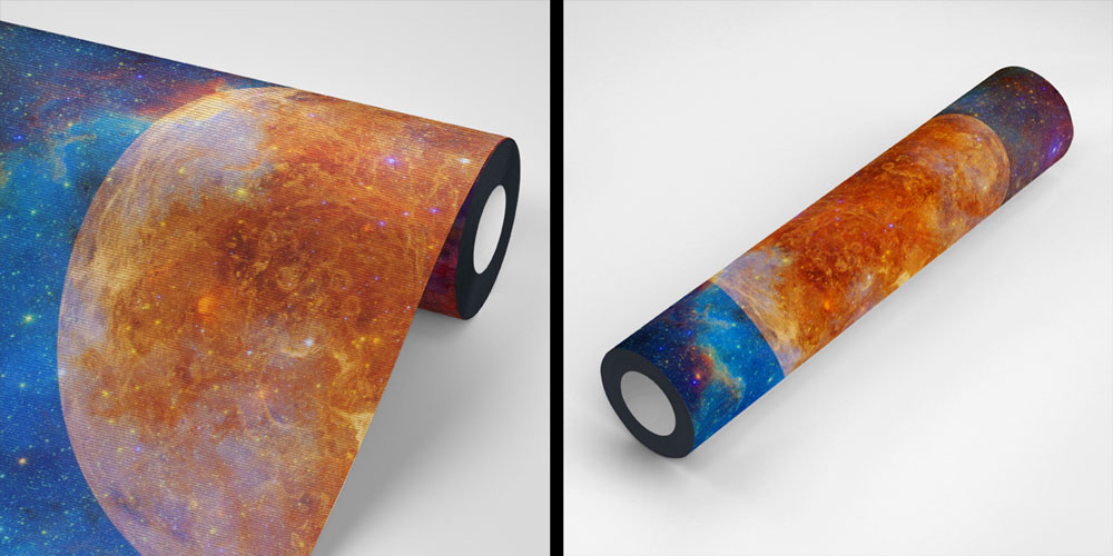 Dev Gezegen ve Galaksi Manzaralı Uzay Temalı Duvar Kağıdı 4348