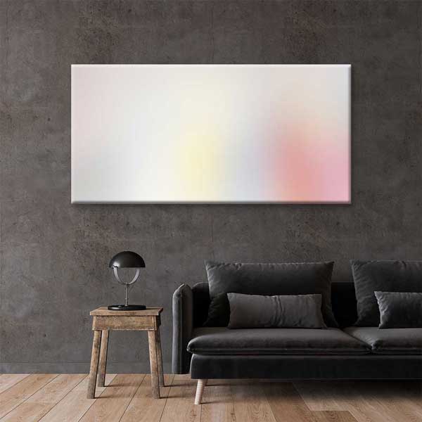 Minimal Pastel Renk Geçişli Soyut Dijital Sanat Kanvas Duvar Tablosu 4794