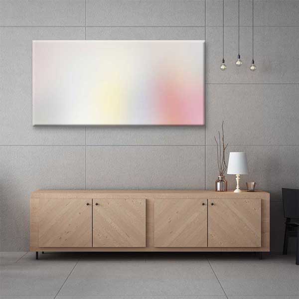 Minimal Pastel Renk Geçişli Soyut Dijital Sanat Kanvas Duvar Tablosu 4794