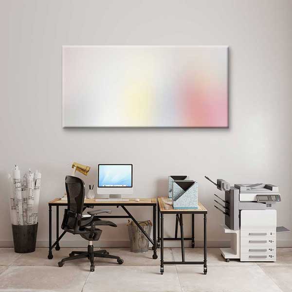 Minimal Pastel Renk Geçişli Soyut Dijital Sanat Kanvas Duvar Tablosu 4794