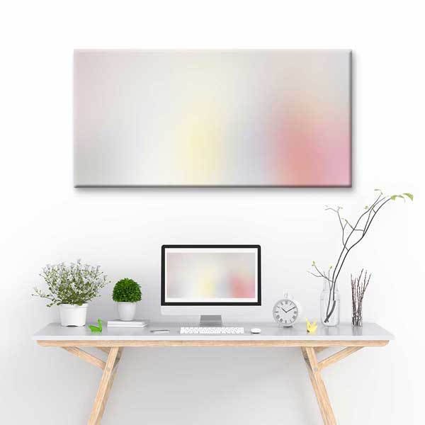 Minimal Pastel Renk Geçişli Soyut Dijital Sanat Kanvas Duvar Tablosu 4794