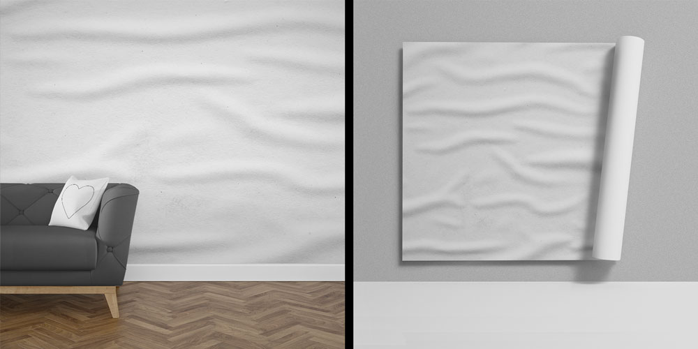 Minimal Dalga Dokulu Modern Duvar Kağıdı 4158