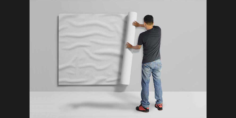 Minimal Dalga Dokulu Modern Duvar Kağıdı 4158