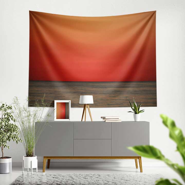 Kızıl Günbatımı Duvar Örtüsü 4186