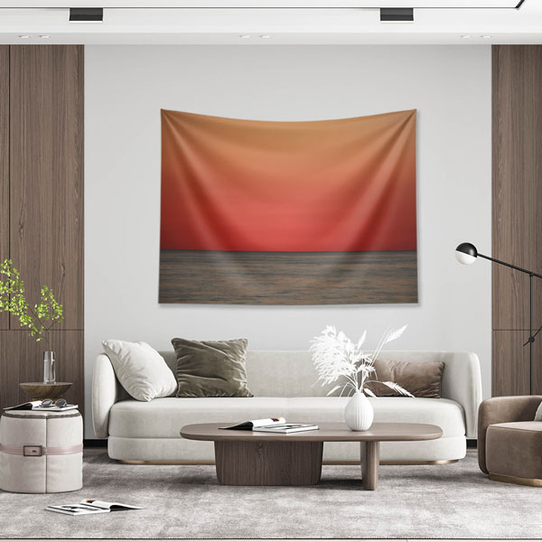 Kızıl Günbatımı Duvar Örtüsü 4186