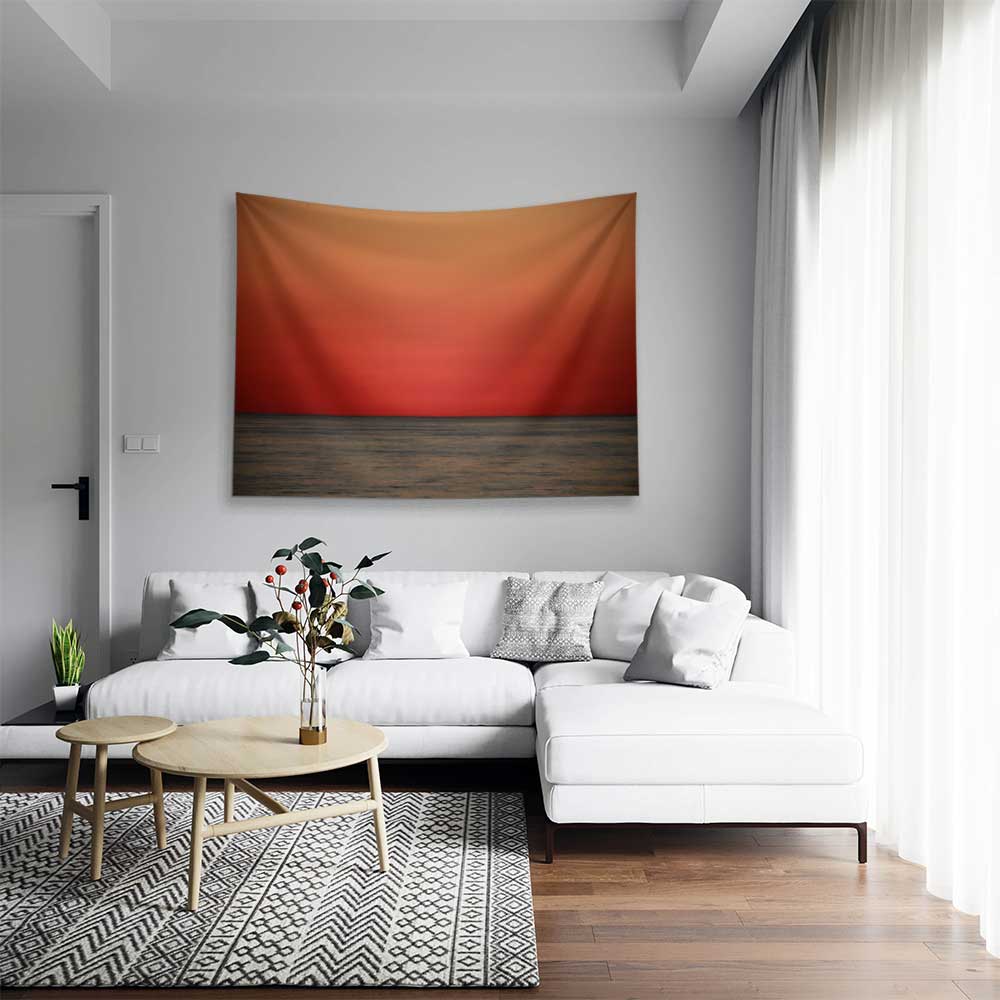 Kızıl Günbatımı Duvar Örtüsü 4186