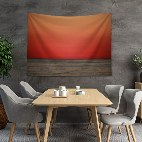 Kızıl Günbatımı Duvar Örtüsü 4186