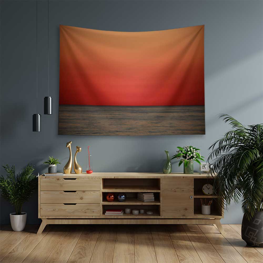 Kızıl Günbatımı Duvar Örtüsü 4186