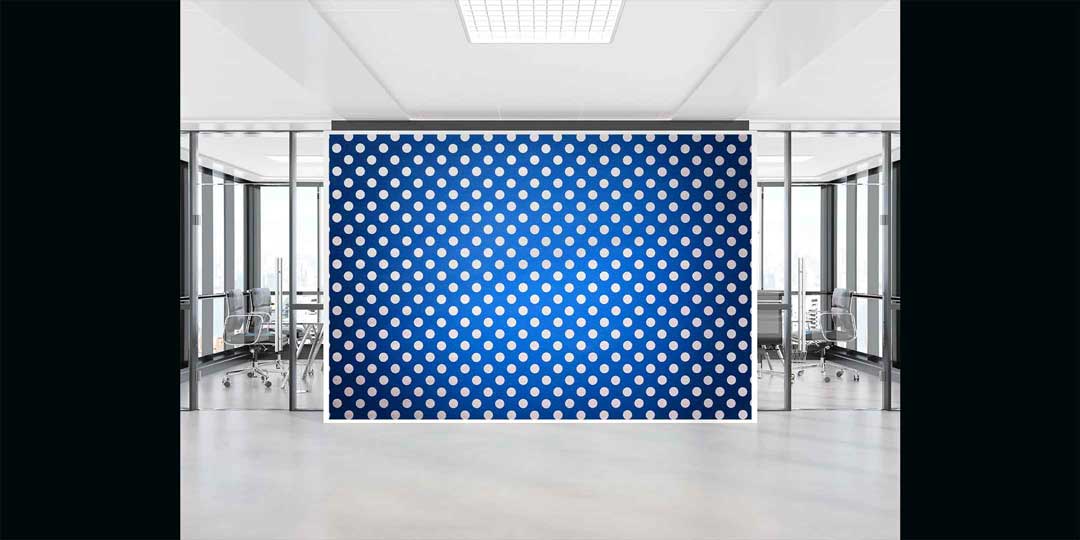 Lacivert Puantiye Desenli Duvar Kağıdı 4623