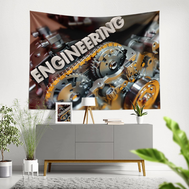 duvar-ortu-dekor-5490-00 Mühendislik Temalı Dişli Tasarımlı Duvar Örtüsü 5490