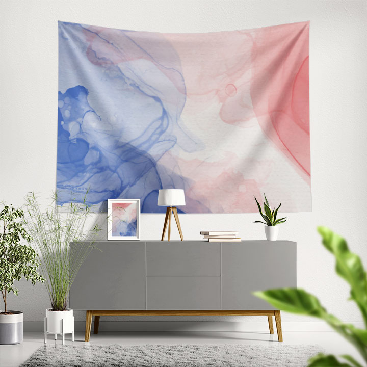 Pastel Akış Soyut Duvar Örtüsü 4190