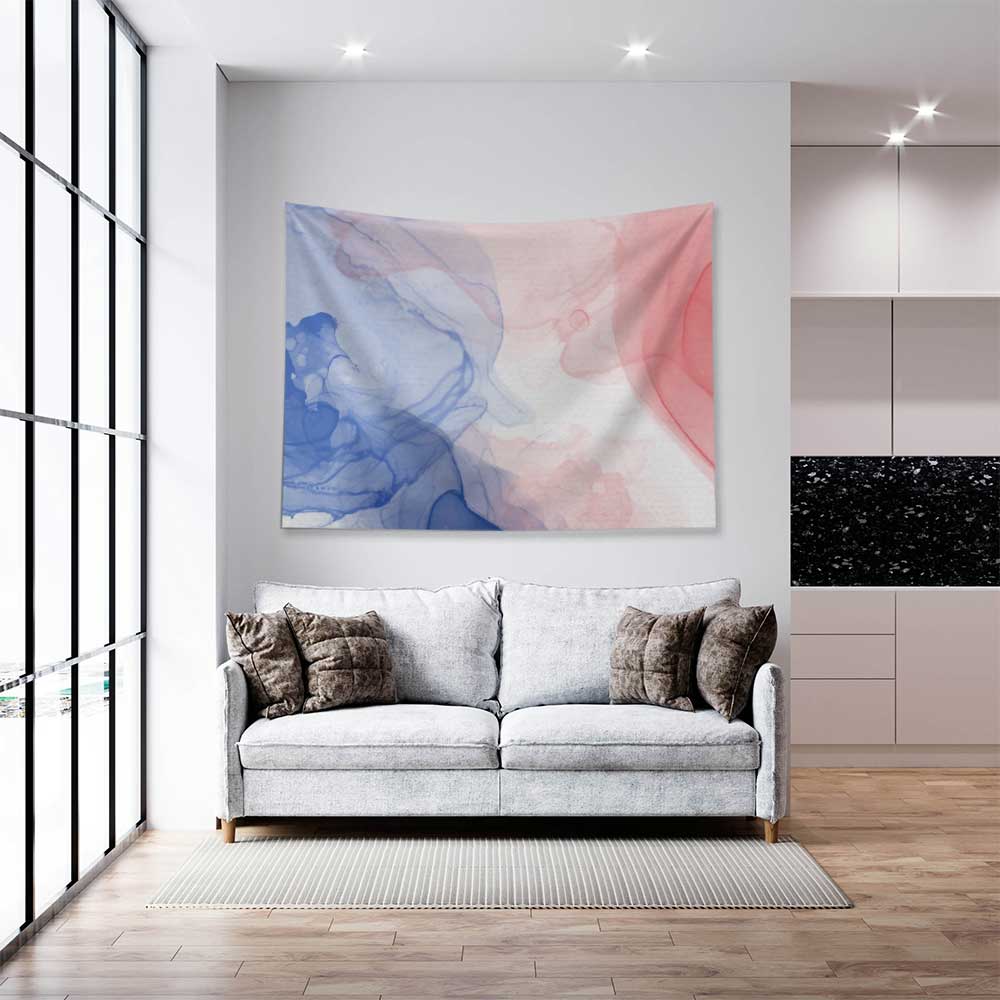 Pastel Akış Soyut Duvar Örtüsü 4190