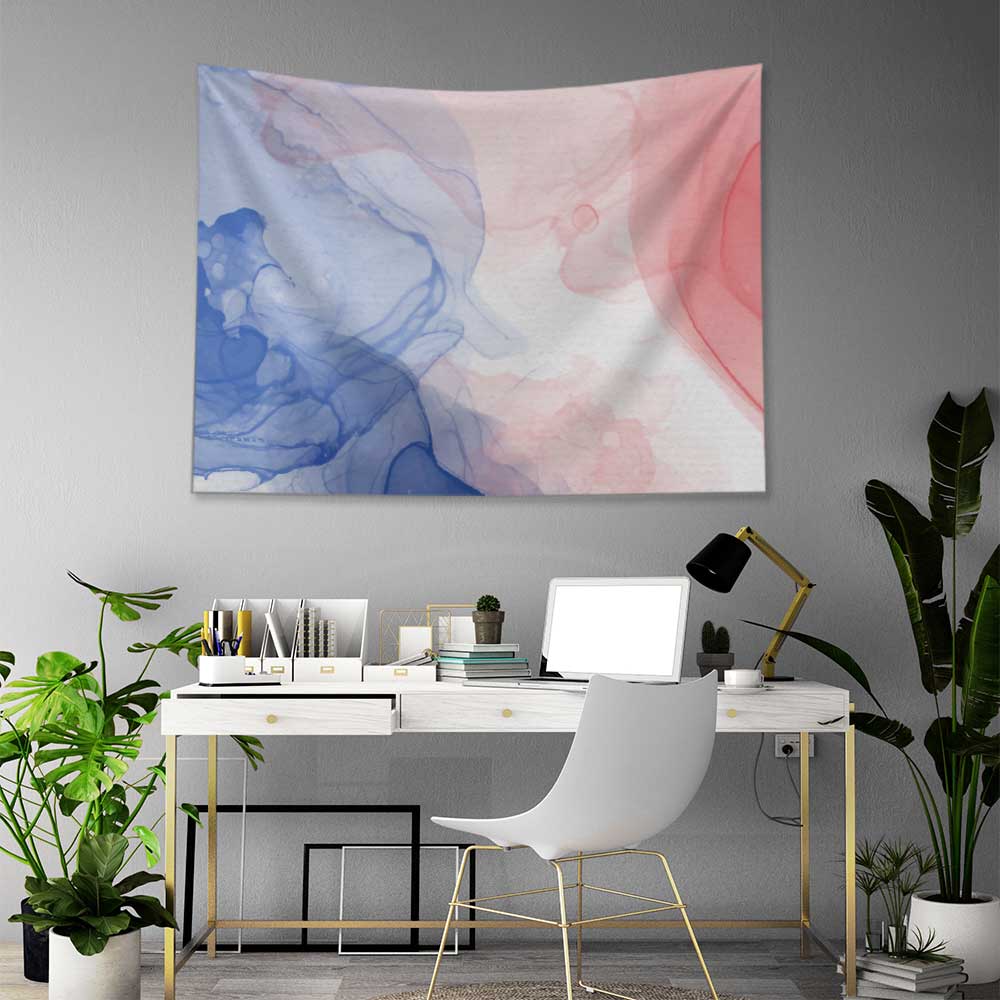 Pastel Akış Soyut Duvar Örtüsü 4190