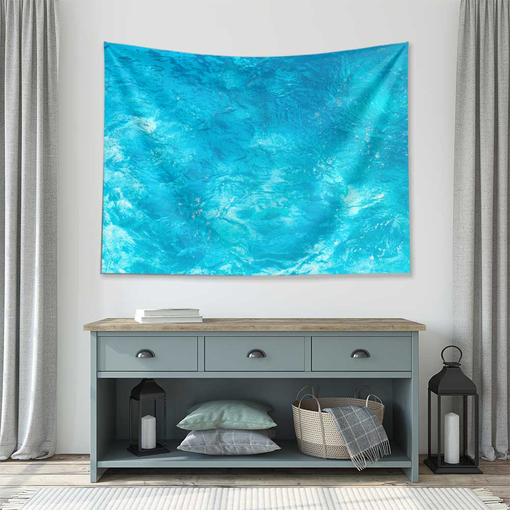 Berrak Turkuaz Deniz Yüzeyi Manzaralı Duvar Örtüsü 4638