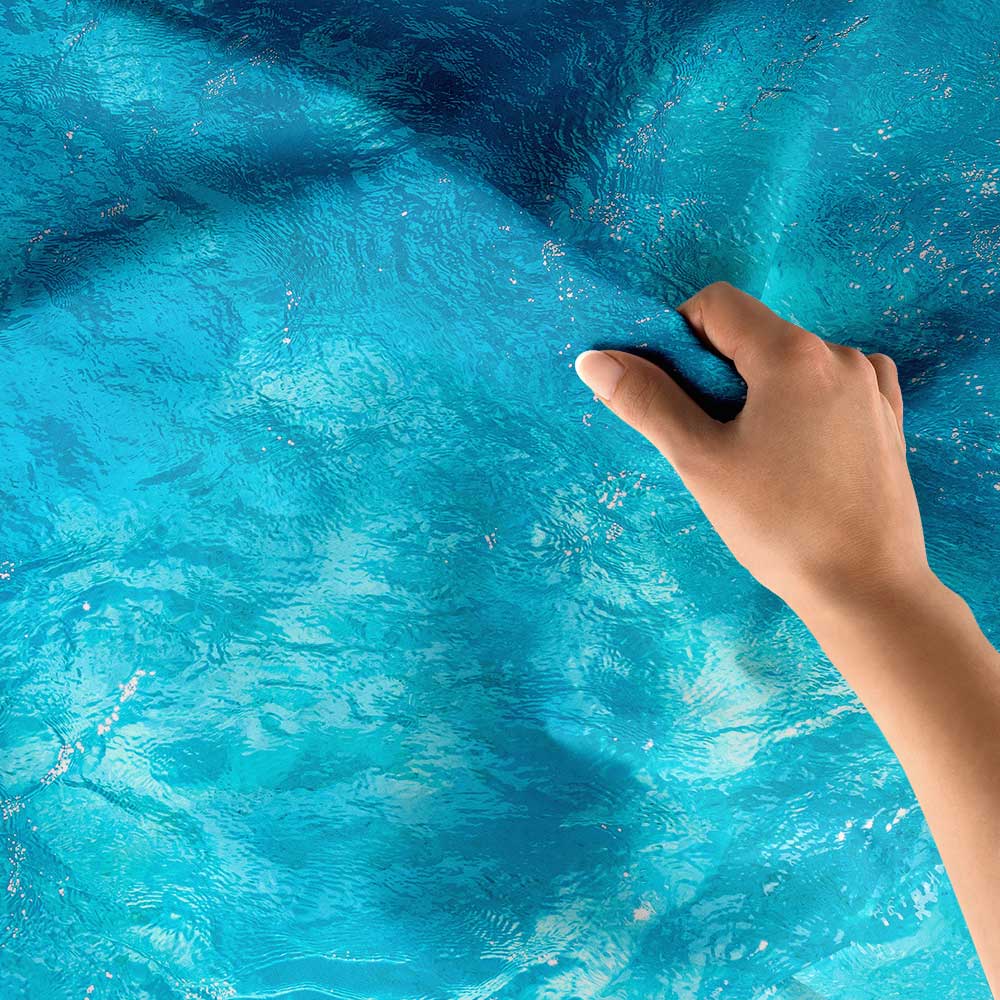 Berrak Turkuaz Deniz Yüzeyi Manzaralı Duvar Örtüsü 4638