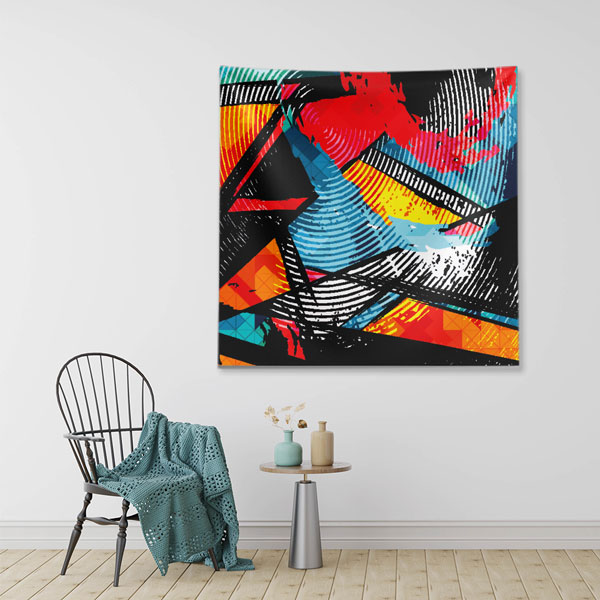 Modern Soyut Desenli Duvar Örtüsü 5029