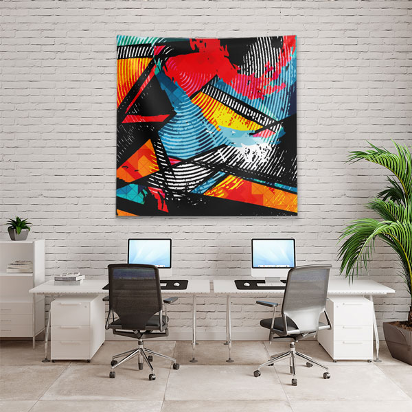 Modern Soyut Desenli Duvar Örtüsü 5029