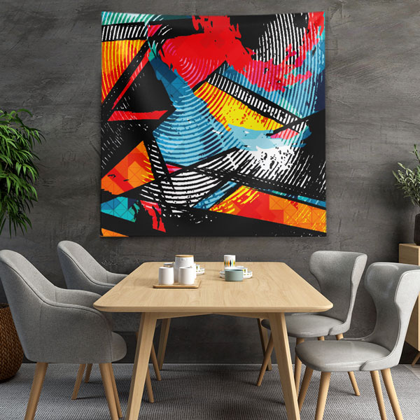 Modern Soyut Desenli Duvar Örtüsü 5029