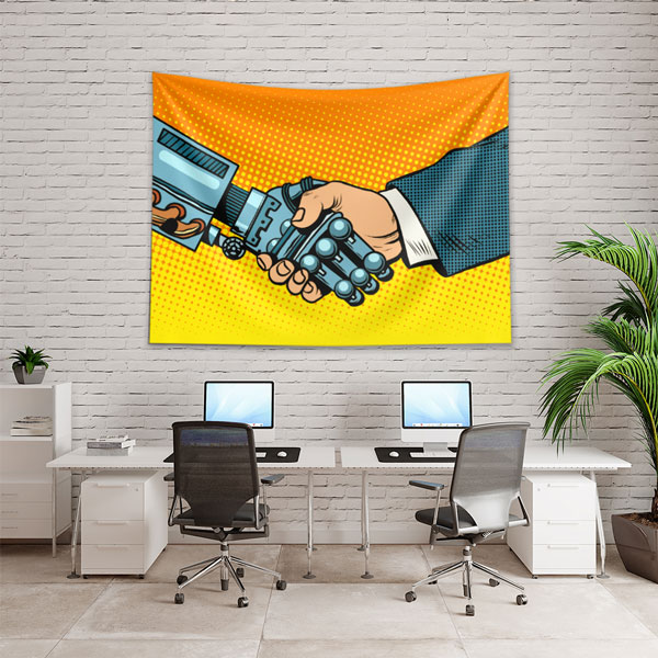 Robotik Tokalaşma Tasarımlı Duvar Örtüsü 5491